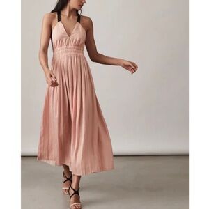 Reiss Womens Vintage Satin Maxi Dress NEW